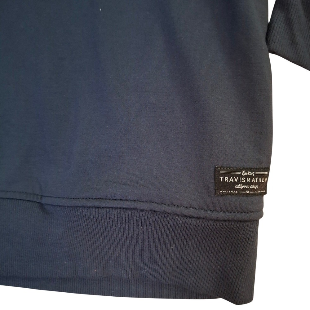 Travis Mathew Newport 1/4 Zip Fleece XL Navy Blue Dallas Cowboys Miller Lite - Picture 8 of 10